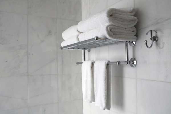 Align The Towel Rack With The Brackets