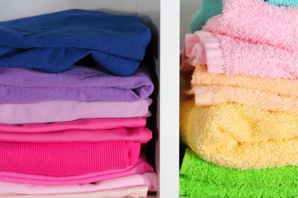 Group Towels By Color Or Size For A Cohesive Display