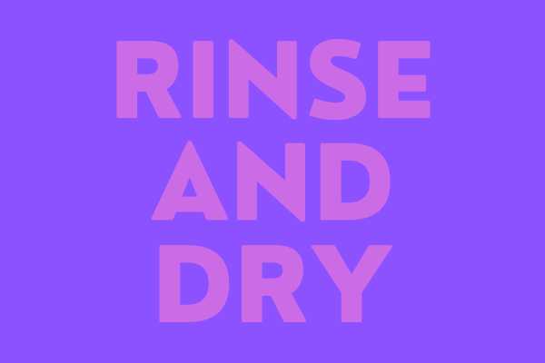 Rinse And Dry