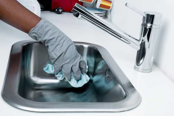 Use A Clean Cloth Or Towel To Dry The Sink Surface