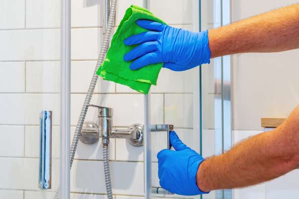Scrub Gently Clean Shower Doors 