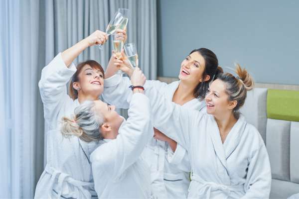 Hotels And Spas People Wear Bathrobes