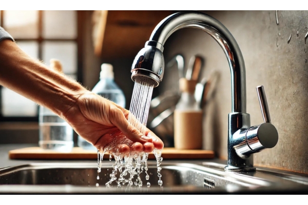 Rinsing the Nozzle Thoroughly to Remove Any Cleaning Residue Clean Tushy Bidet Nozzle