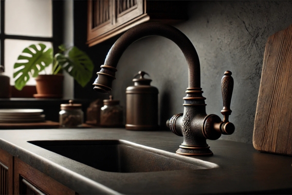 Bronze Faucets: A Rustic And Earthy Touch For Black Countertops