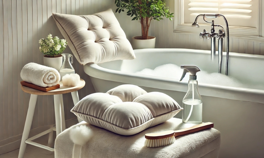 How To Clean A Bath Pillow