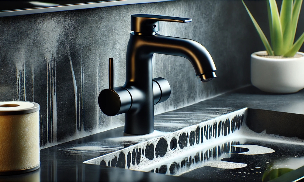 How To Remove Hard Water Stains From Black Faucet