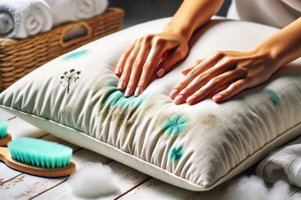 Inspect The Pillow For Stains Or Mold Wash Bath Pillow