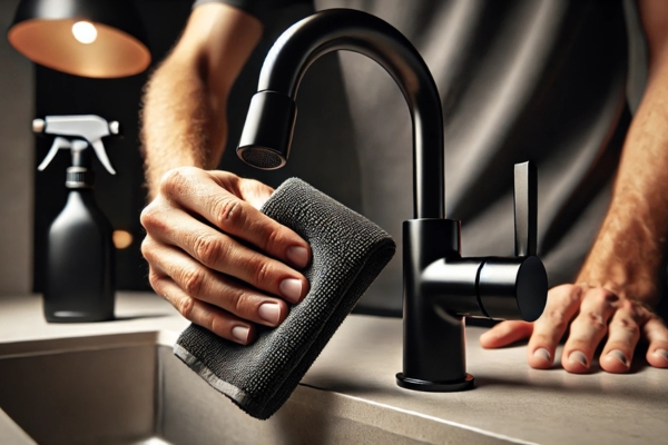 Polishing Your Black Faucet For A Streak-Free Shine