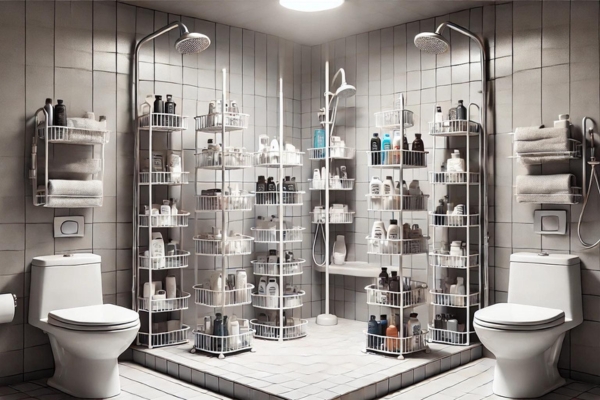 Shower Caddy Placement Ideas For Shared Bathrooms