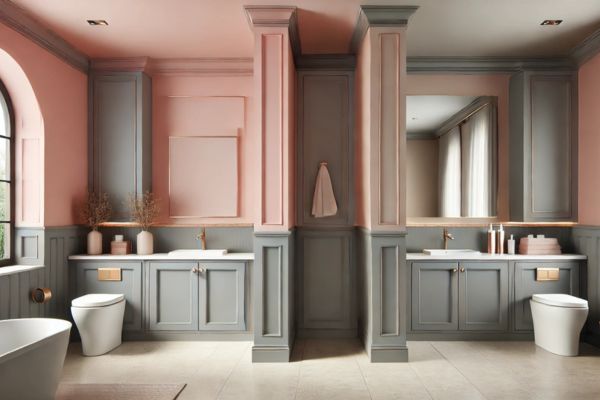 Blush and Taupe: Adding a Hint of Warmth to Cool Gray Cabinets