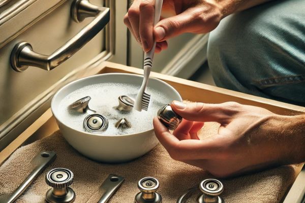 Clean Bathroom Cabinets Hardware