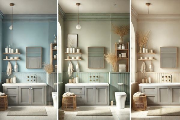 Creating A Bright And Airy Look: Light Wall Colors With Gray Organize Bathroom Cabinets