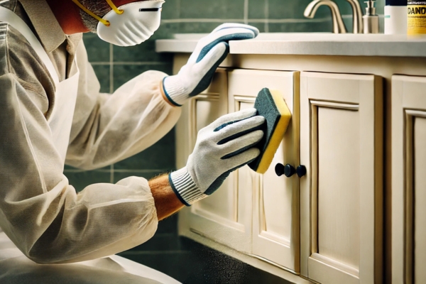 Sand The Surface Of Your Cabinets