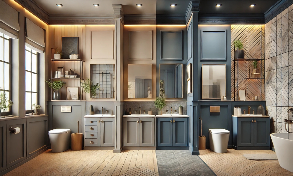 Gray Bathroom Cabinets What Color Walls