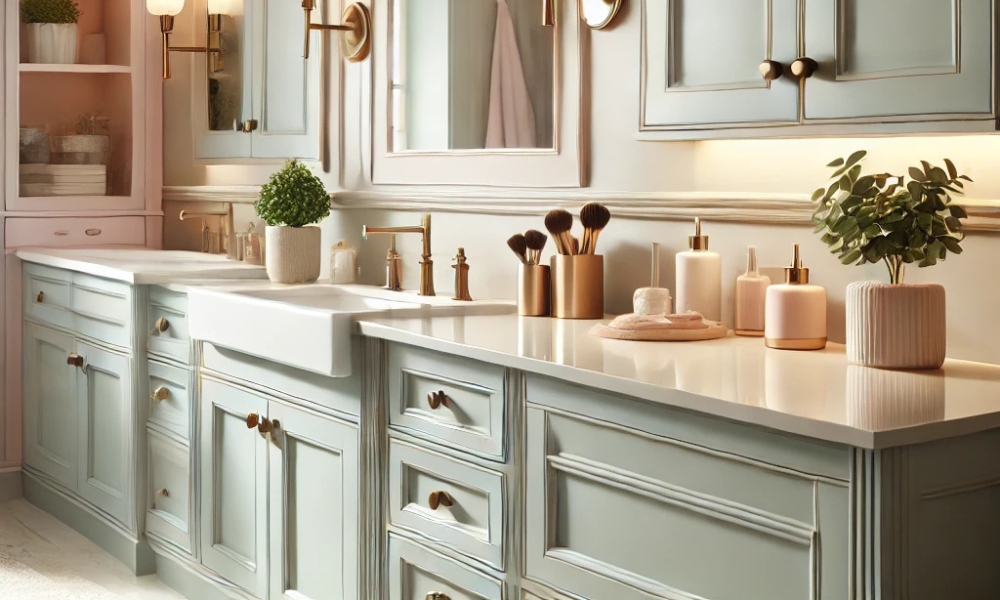 How To Repaint Bathroom Cabinets