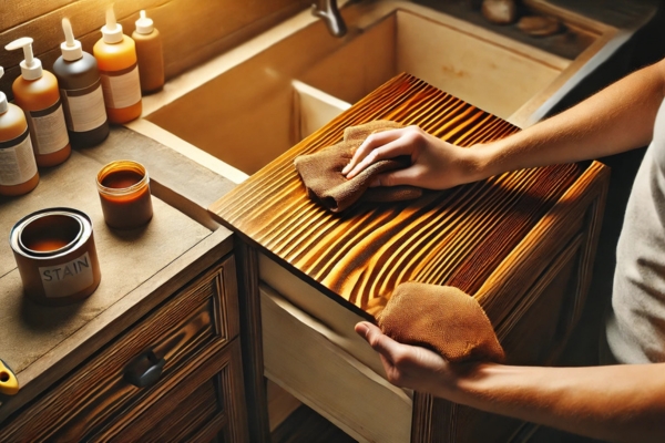 Staining Your Bathroom Cabinets: A Beginner’s Guide