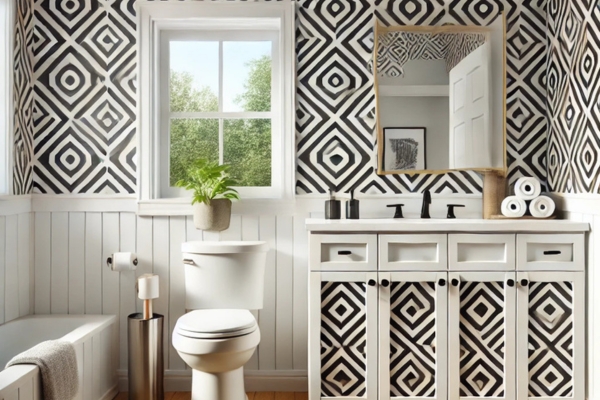 Use Peel-And-Stick Wallpaper For A Bold Statement