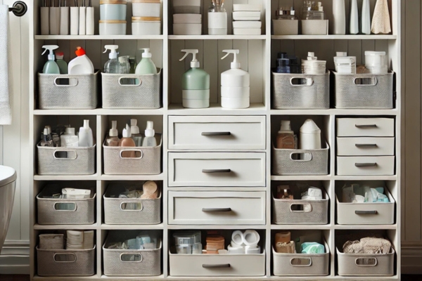 Utilize Open Shelving To Your Advantage Organize Bathroom Cabinets Without Drawers
