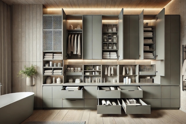 Enhancing Storage With Gray Cabinets