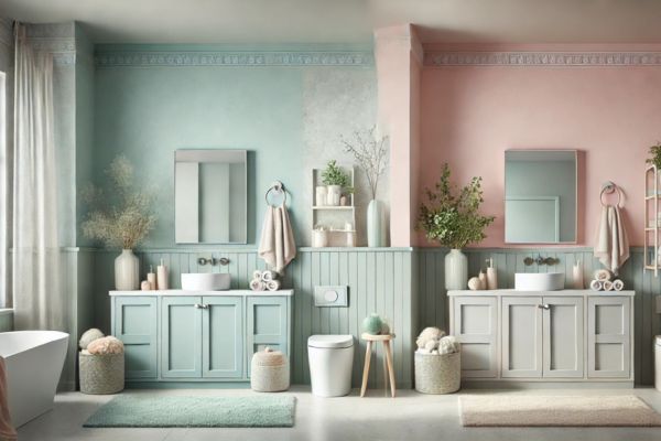 Pastel Wall Colors For A Soft And Inviting Bathroom