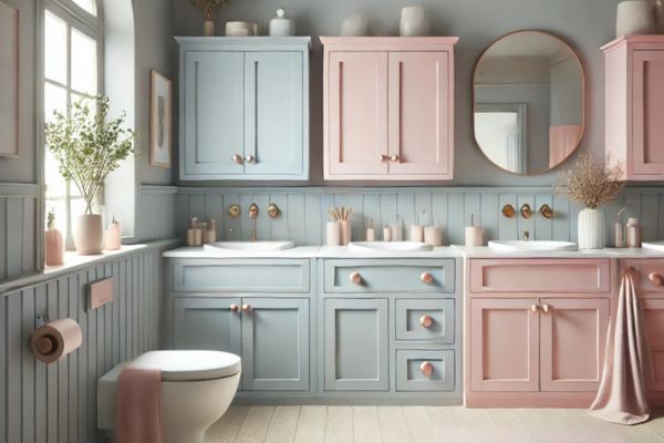 Soft And Subtle Options Color Cabinets Go With Gray Walls In Bathroom