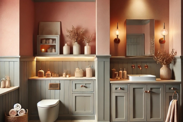 Warm Tones For A Cozy Look Color Goes With Gray Bathroom Cabinets