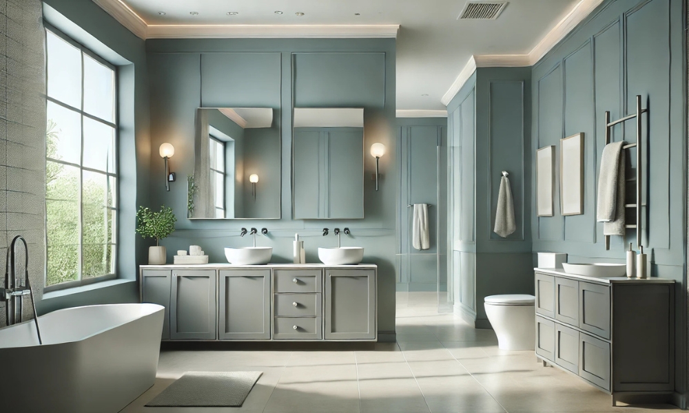 What Wall Color Goes With Gray Bathroom Cabinets