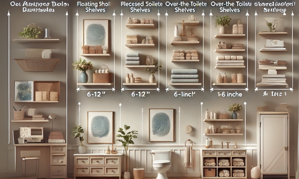 How Deep Should Bathroom Shelves Be