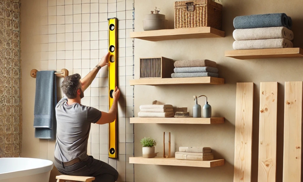 How To Build Bathroom Shelves