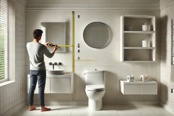 Measure Your Space Far Apart Should Bathroom Shelves Be