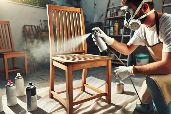 Spray Paint the Chairs
