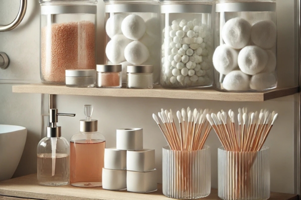 Toiletries In Clear Containers