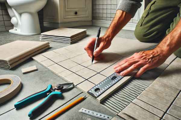 Cutting Tiles to Fit Corners and Edges