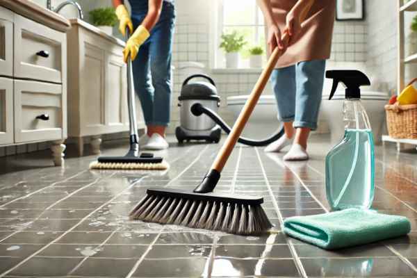 Daily Maintenance: Keeping Your Bathroom Tile Floor Spotless