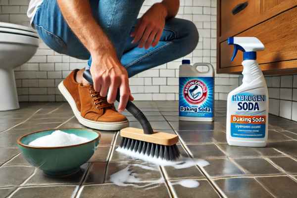 How to Clean Grout Between Bathroom Floor Tiles