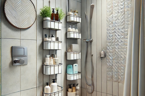 Ideal Placement For Hanging Shower Caddies