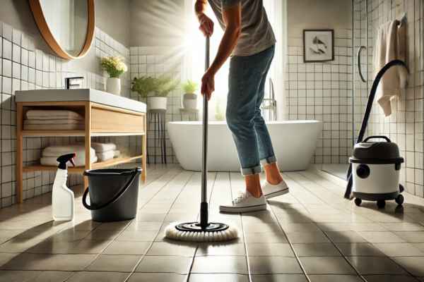 Weekly Deep Cleaning Routine for Bathroom Floor Tiles