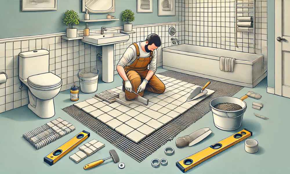 How To Retile A Bathroom Floor