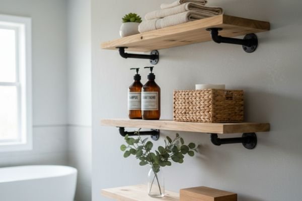 Elevating Functionality: DIY Bathroom Shelving Solutions