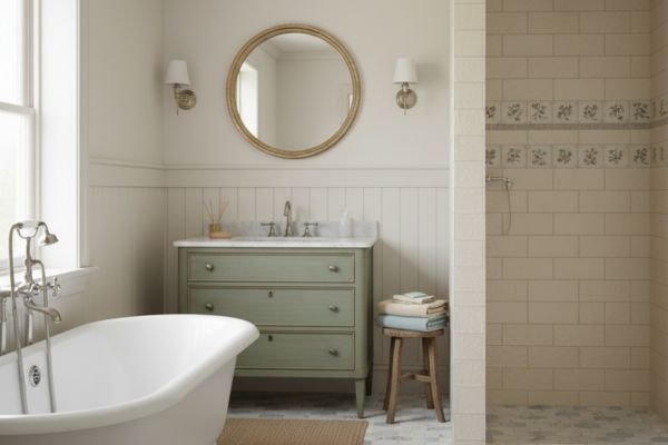 Timeless Tile Choices for Vintage Farmhouse Bathroom Decor