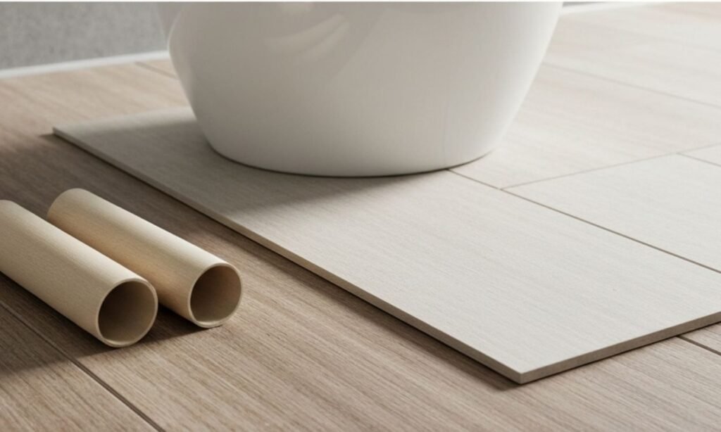 Waterproof click lock bathroom flooring planks