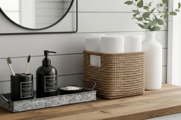Essential Pieces for Your Modern Farmhouse Bathroom Accessories Set