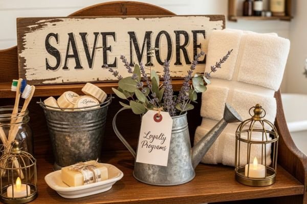 Save More on Vintage Farmhouse Bathroom Accessories with Loyalty Programs