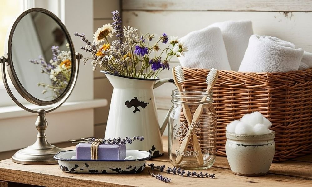 Vintage Farmhouse Bathroom Accessories